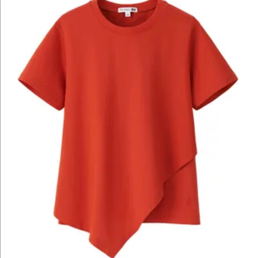 Uniqlo JW Anderson White Asymmetrical T-Shirt (L)